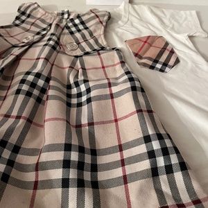 Burberry Baby dress, Burberry baby, Burberry Button Dress, Burberry Girls Dress